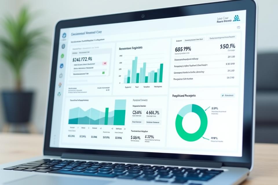 Mockup of a clean, modern expense management dashboard showing car rental costs and analytics.